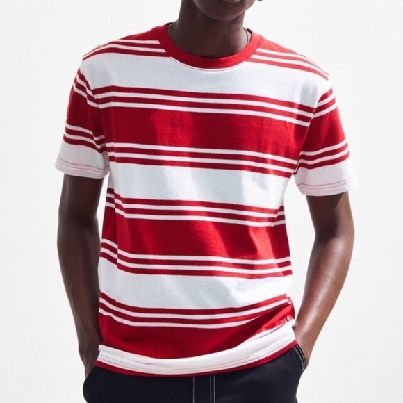 Urban Outfitters Crepe Striped Tee - Picture 1 of 8